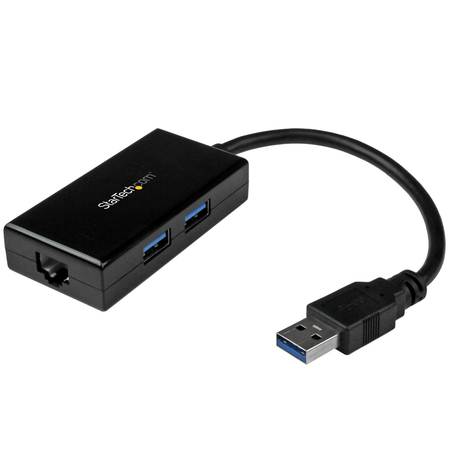 STARTECH.COM USB 3.0 to Gigabit Ethernet network adapter & 2-port hub USB31000S2H